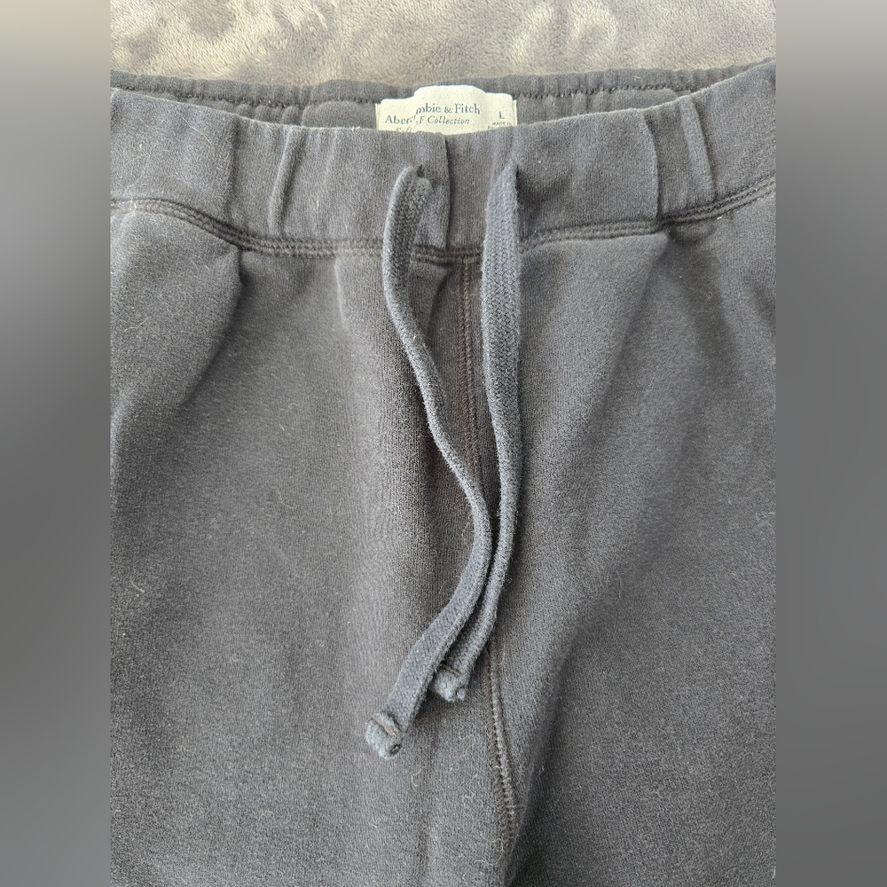 Abercrombie And Fitch Black Sweat Joggers Size Large - Picture 4 of 12